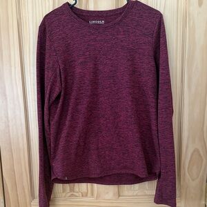 LINCOLN Women's Long Sleeve Maroon Top